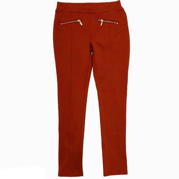 Fame Forever Deep Burnt Orange Core Treggings - Picture 1 of 4